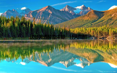 这些美酒醇香浓郁, 让人陶醉