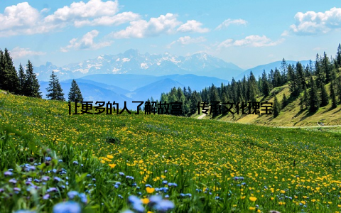 让更多的人了解故宫, 传承文化瑰宝